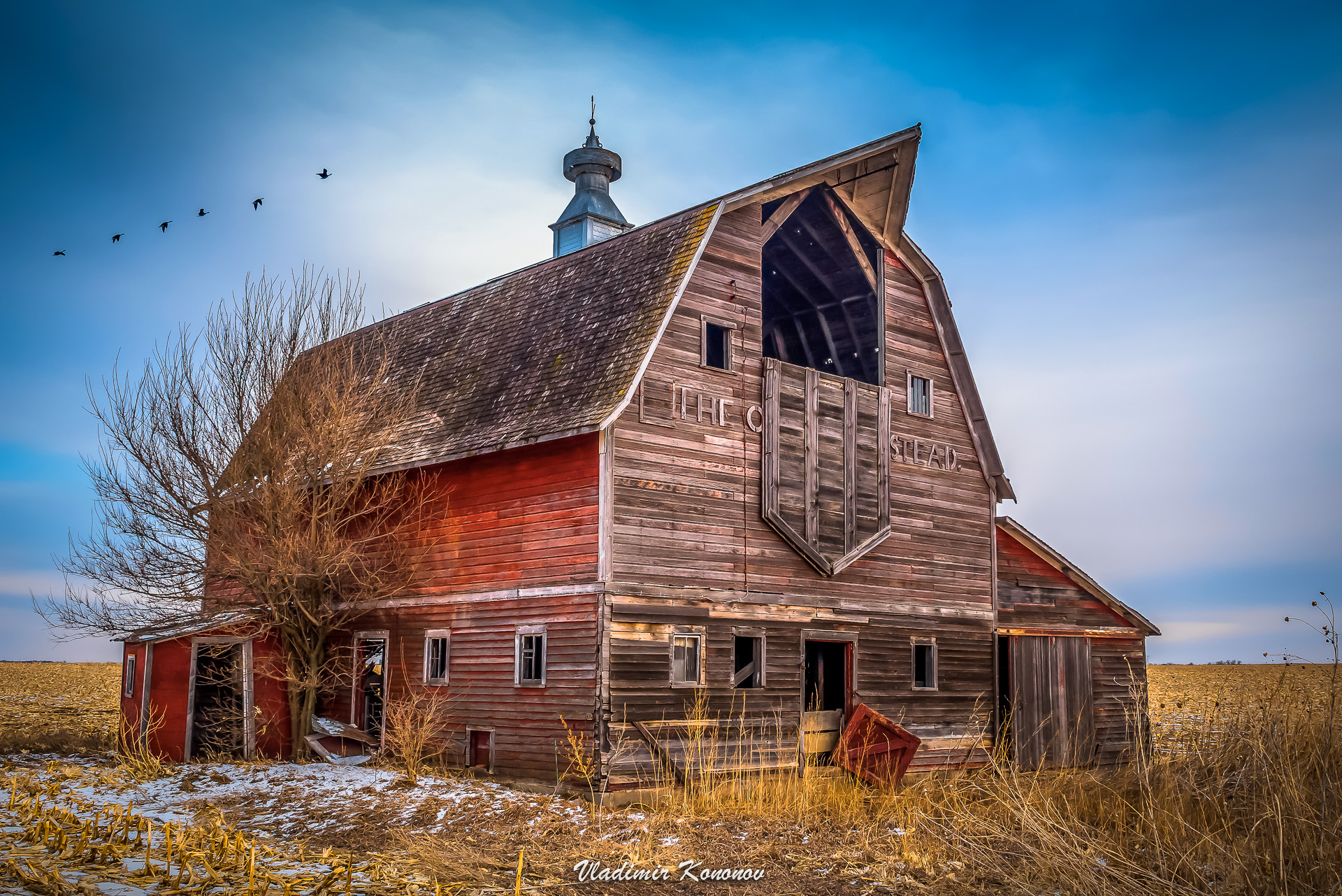 Old barn – Vlad Kononov – Engraving